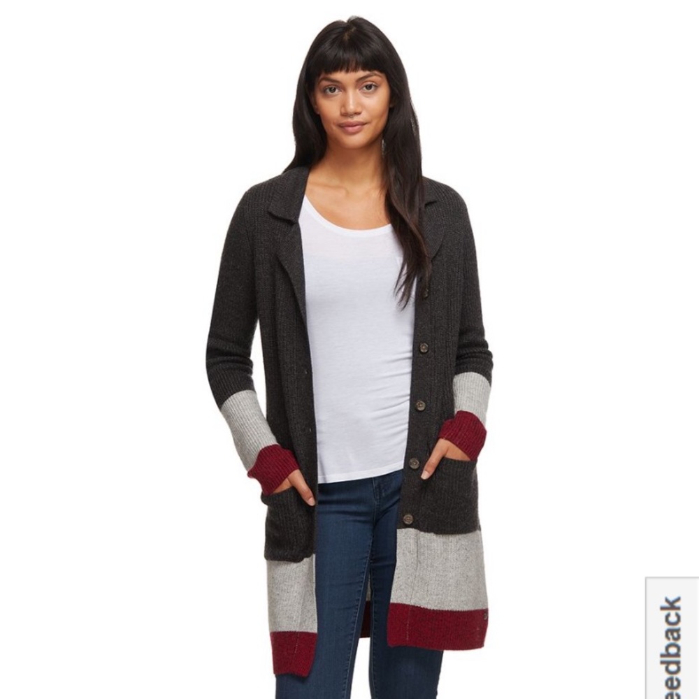 Royal Robbins Merino Wool Highlands Long Cardigan size large